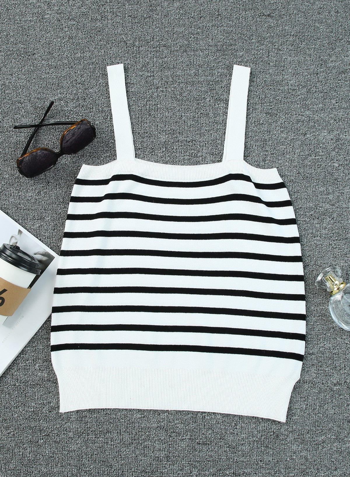 Striped Spaghetti Strap Tank