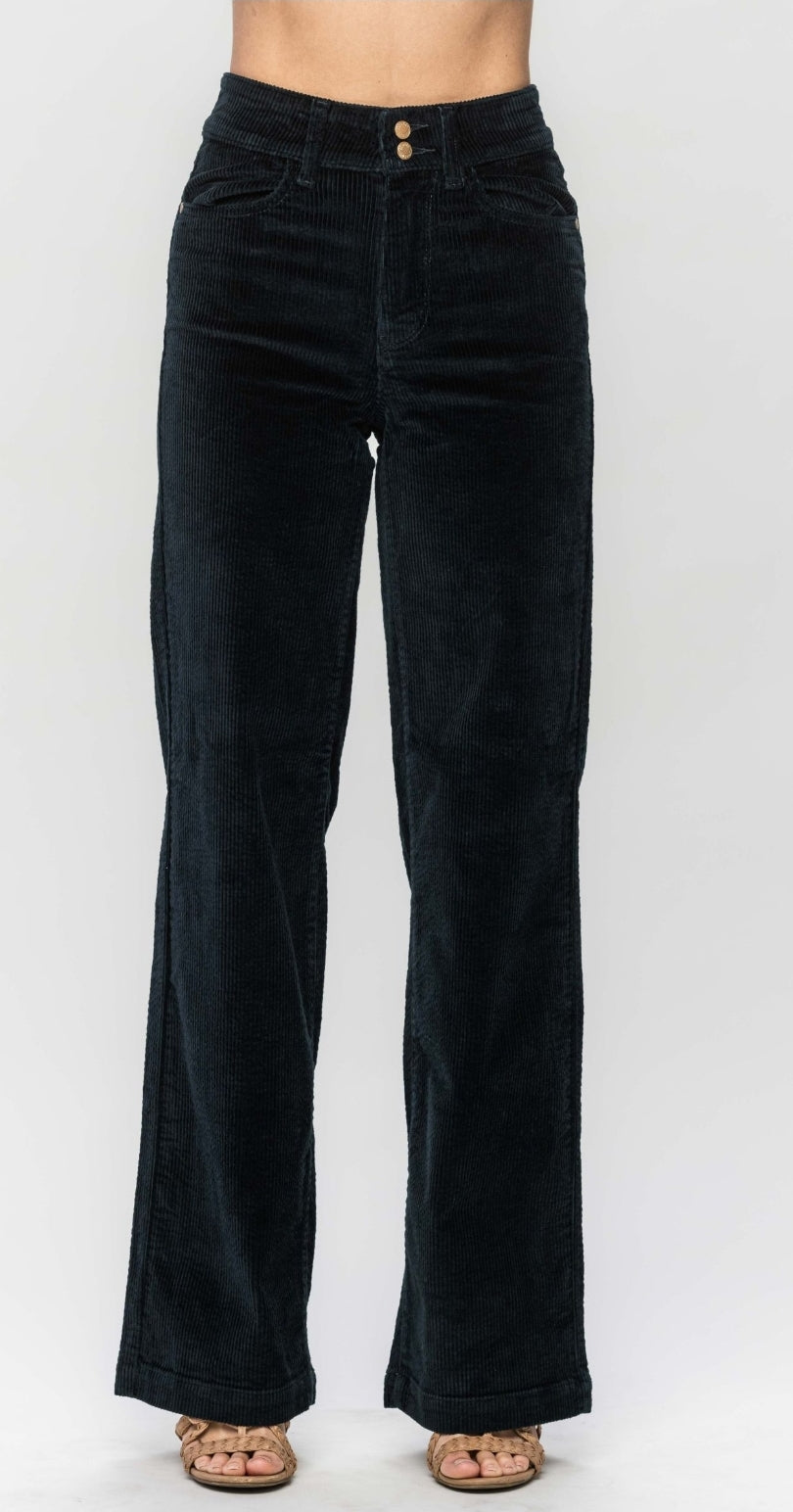 Judy Blue Corduroy Wide Leg Trouser