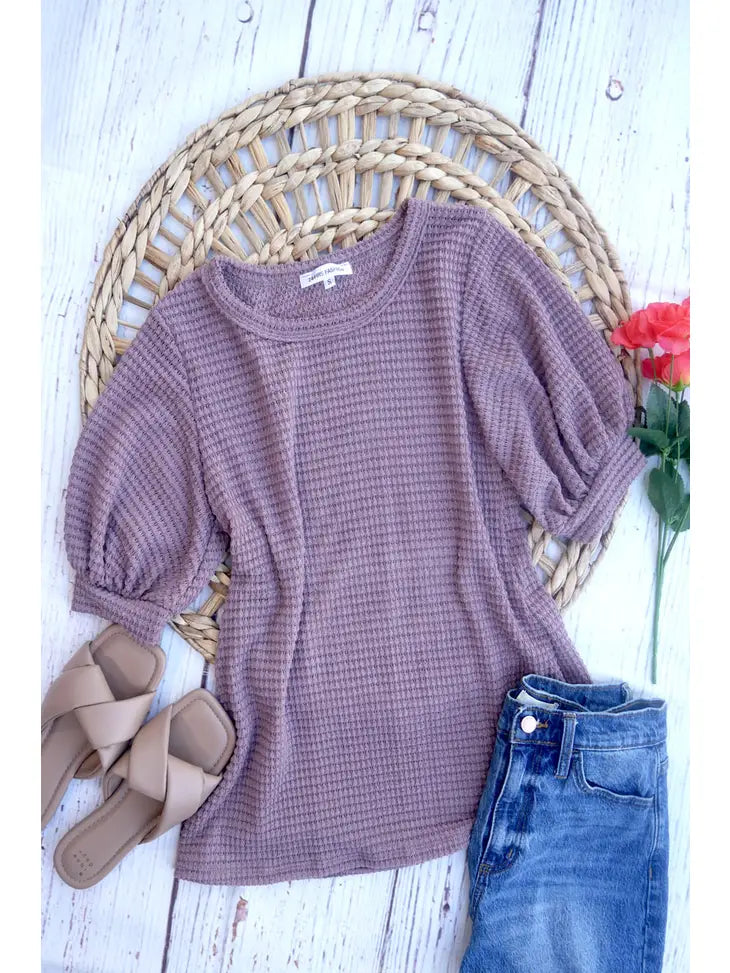 Adalyn Waffle Shirt