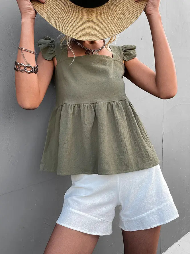 Ruffle Strap Tank