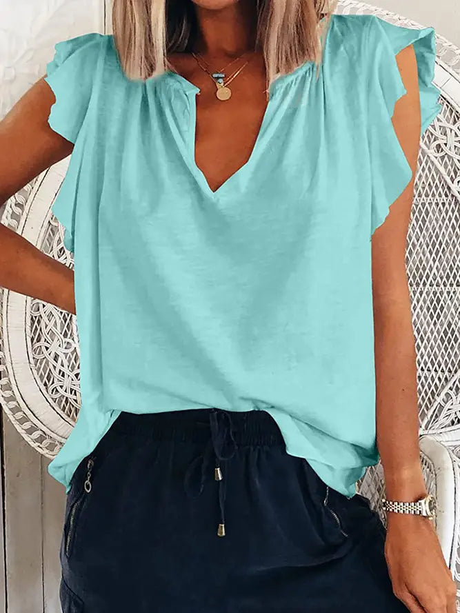 Simple V Neck Tee