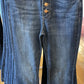 JUBY BLUE BUTTON FLY PLUS SIZE FLARES